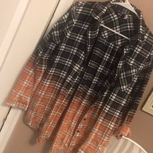 Urban outfitters acid wash flannel